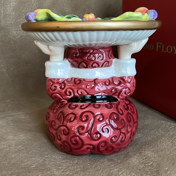 🆕 Fitz and Floyd Christmas Santa Pillar Holder - Picture 8 of 9